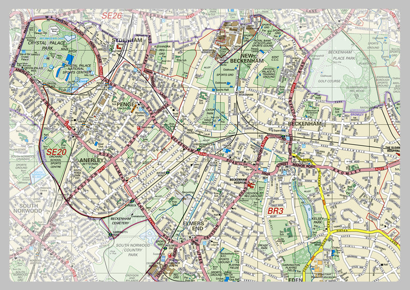 Bromley London Borough Map– I Love Maps