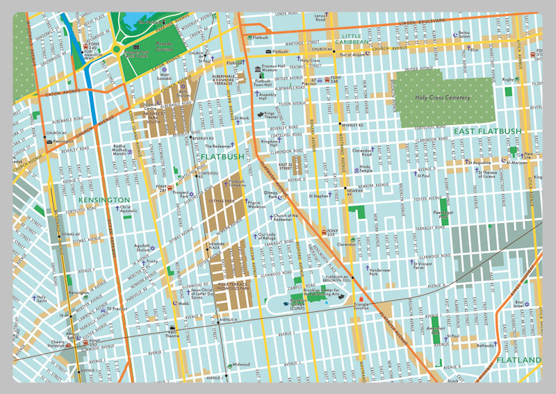 The Borough of Brooklyn (South) Map