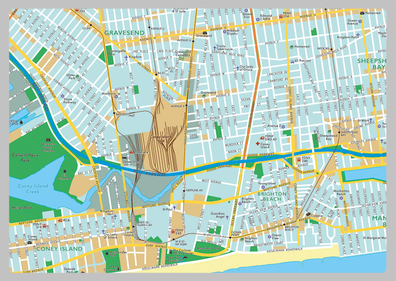 The Borough of Brooklyn (South) Map