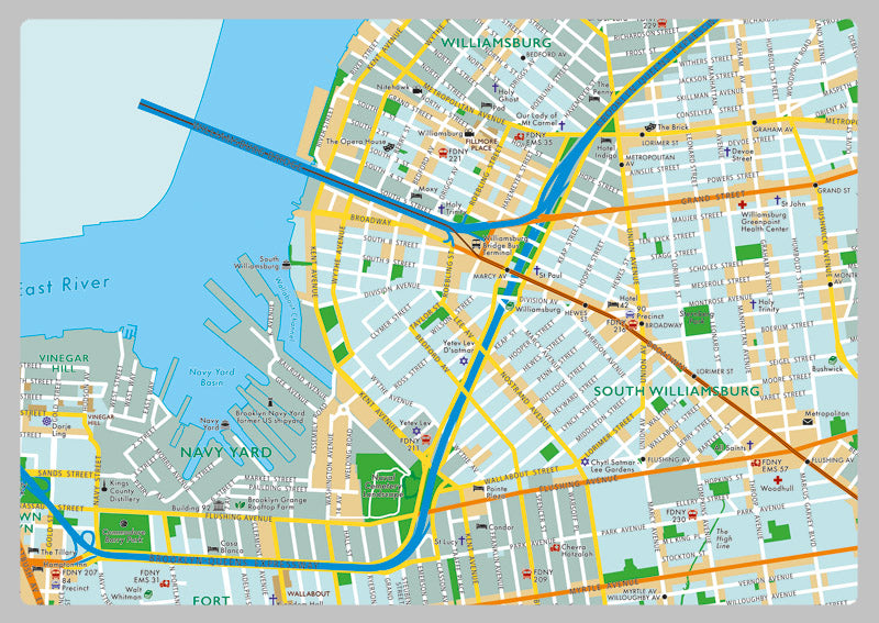 The Borough of Brooklyn (North) Map