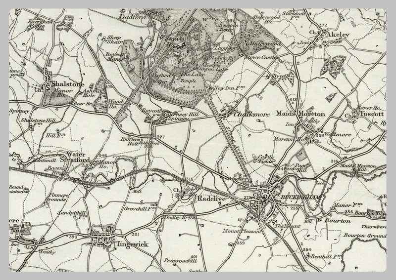 1890 Collection - Buckingham (Towcester) Ordnance Survey Map