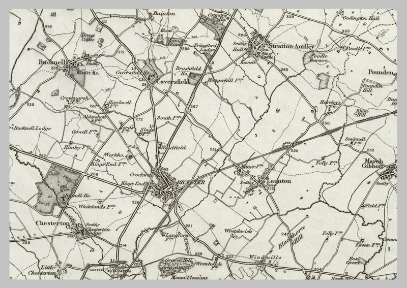 1890 Collection - Buckingham (Towcester) Ordnance Survey Map
