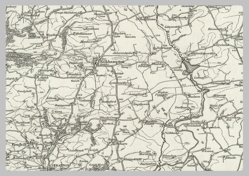 1890 Collection - Bude (Bideford) Ordnance Survey Map