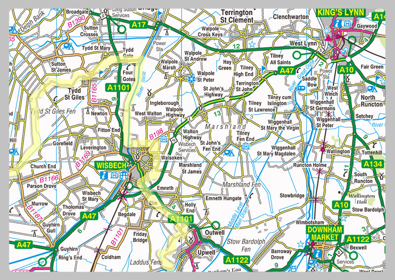 Cambridgeshire County Map