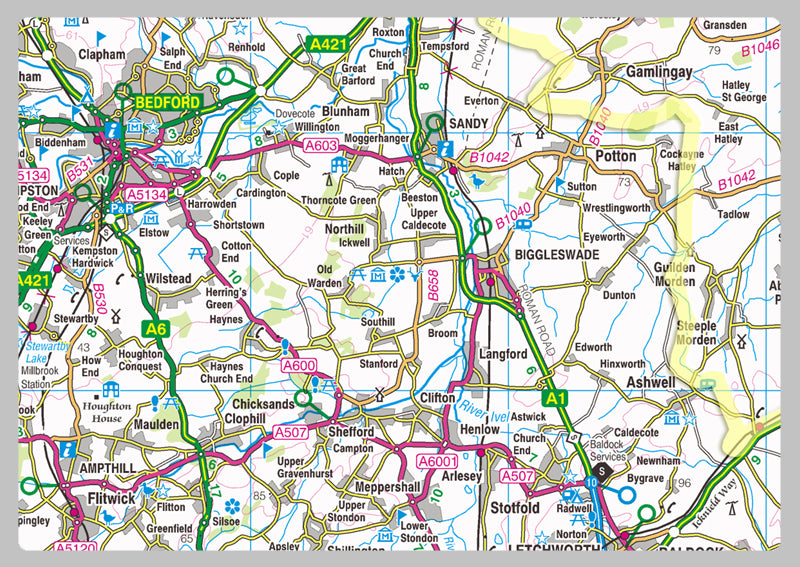 Cambridgeshire County Map