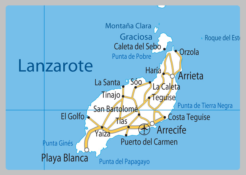 Canary Islands Road Map