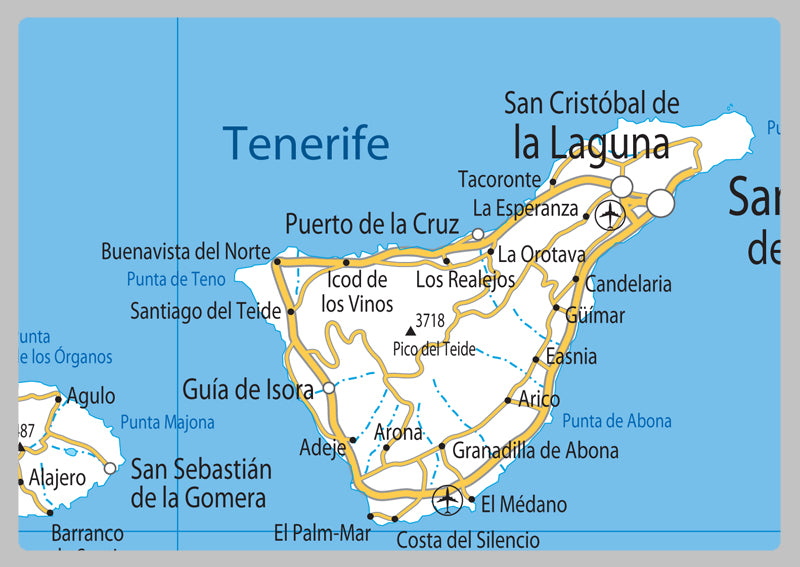Canary Islands Road Map