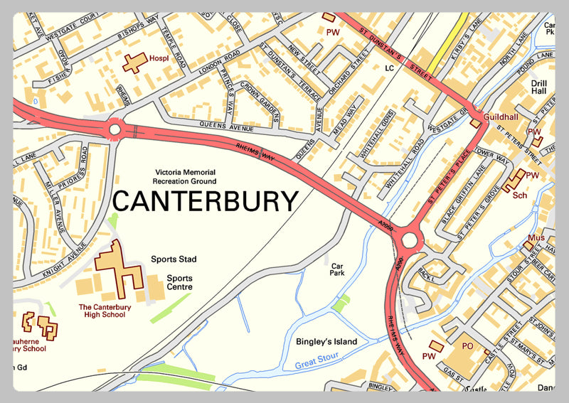 Canterbury Street Map I Love Maps Canterbury Street Map I Love Maps