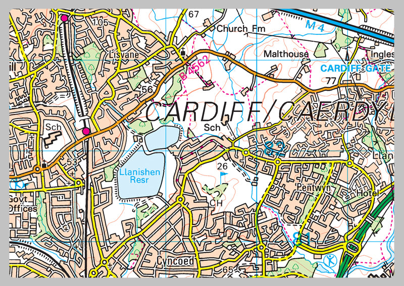 Cardiff County Map