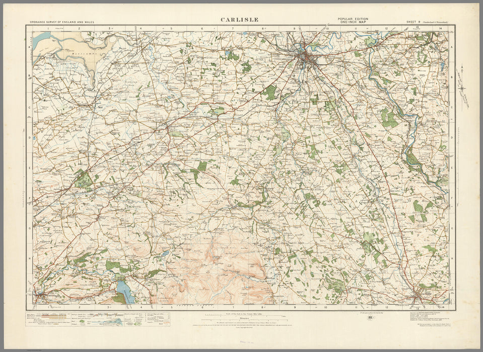 1920 Collection - Carlisle Ordnance Survey Map