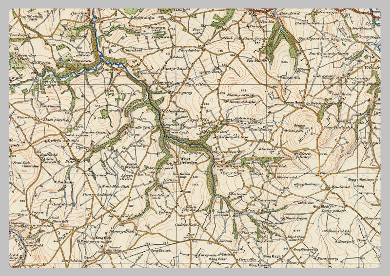 1920 Collection - Carmarthen Ordnance Survey Map
