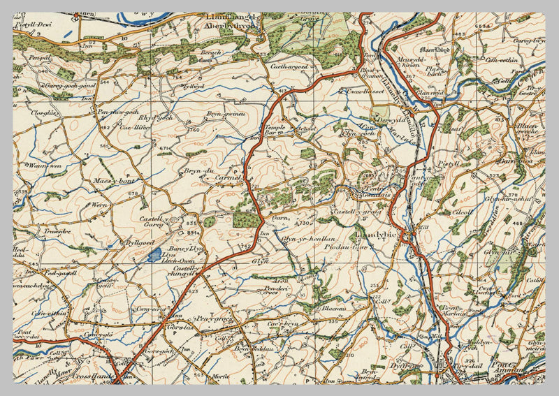 1920 Collection - Carmarthen Ordnance Survey Map