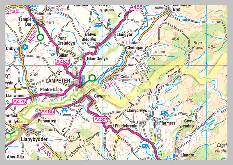 Ceredigion County Map