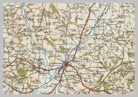 1920 Collection - Chard & Axminster Ordnance Survey Map | I Love Maps