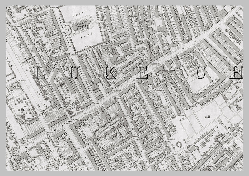 London 1872 Ordnance Survey Map - Sheet LIII - Chelsea