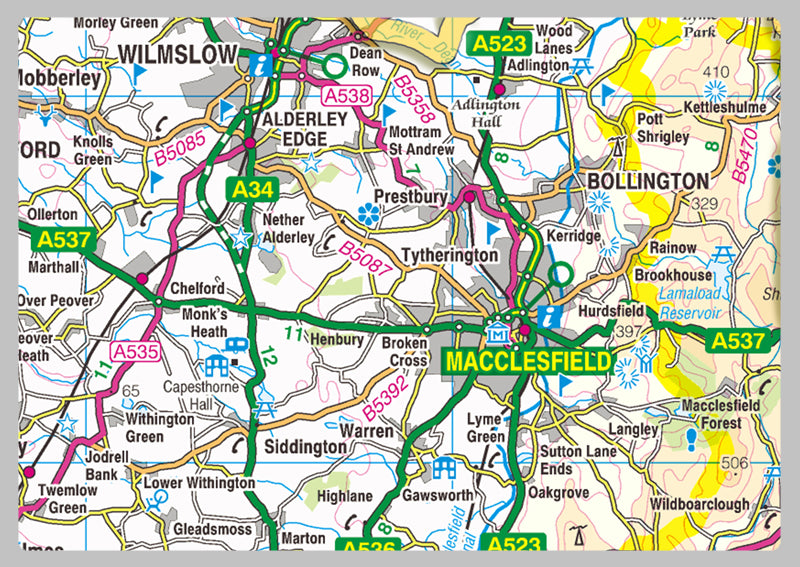 Cheshire County Map