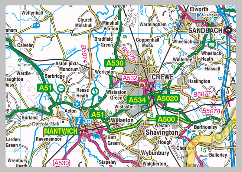 Cheshire County Map