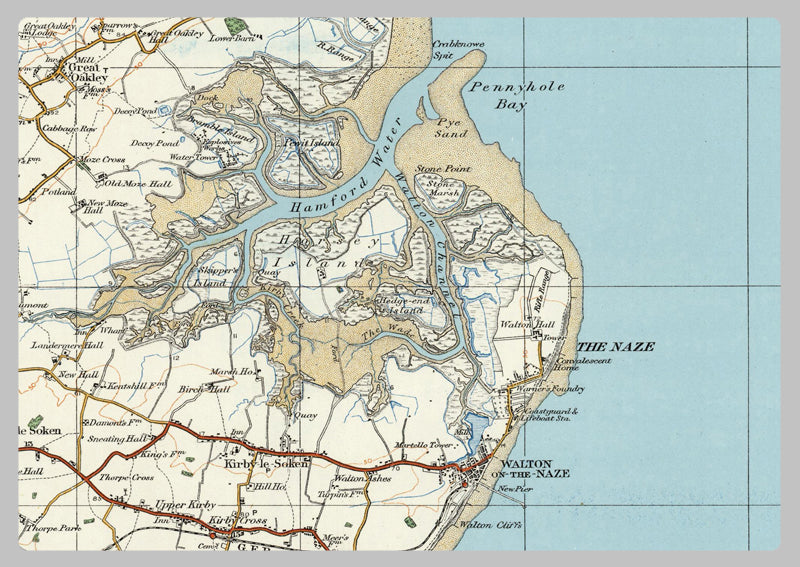 1920 Collection - Clacton On Sea & Harwich Ordnance Survey Map
