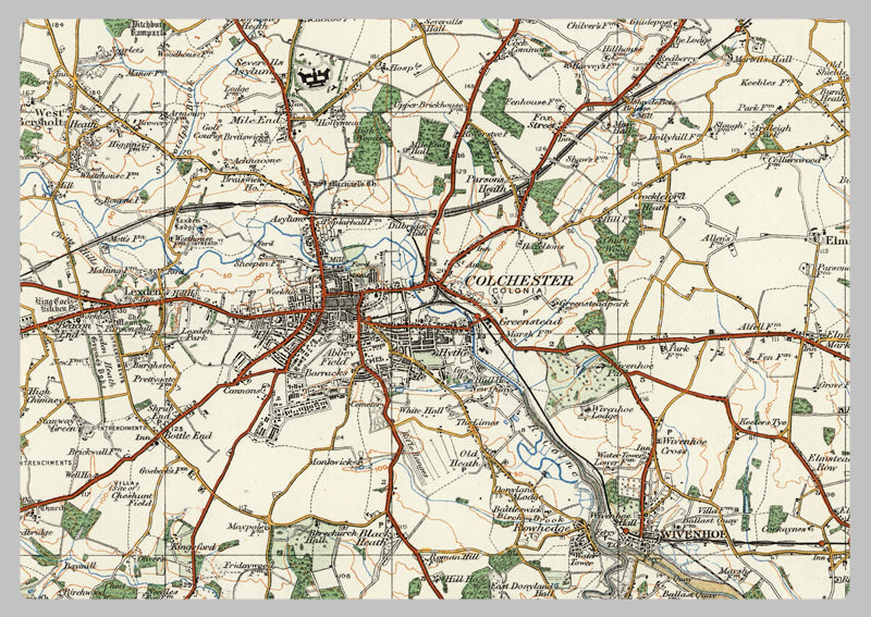 1920 Collection - Clacton On Sea & Harwich Ordnance Survey Map