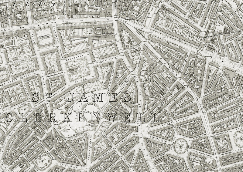 London 1872 Ordnance Survey Map - Sheet XXVI - Clerkenwell