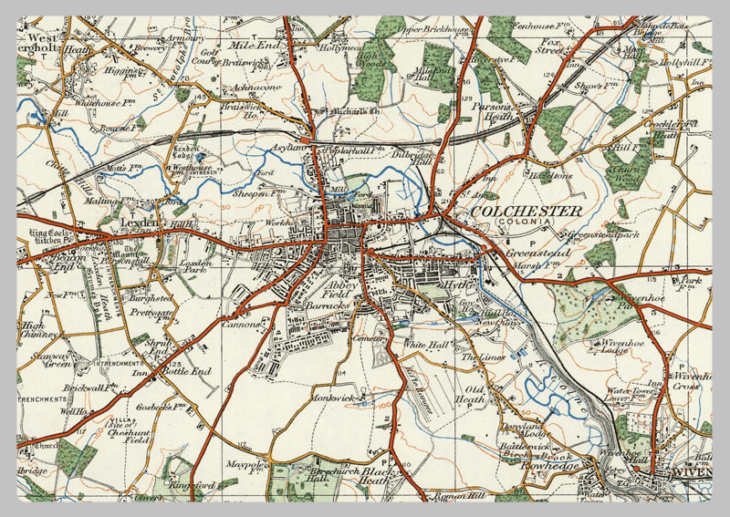 1920 Collection - Colchester Ordnance Survey Map