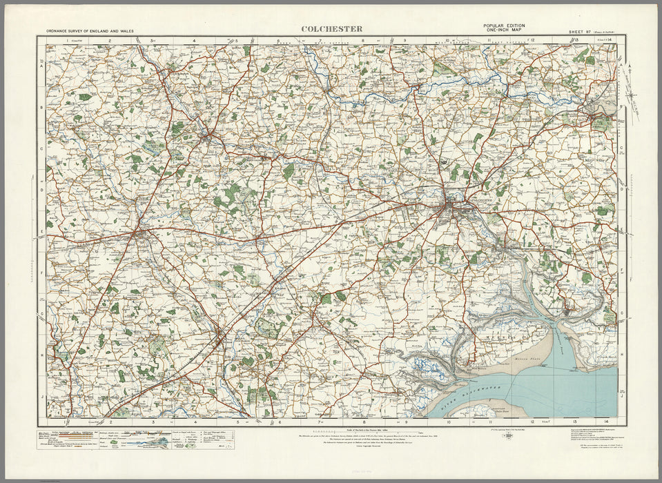 1920 Collection - Colchester Ordnance Survey Map
