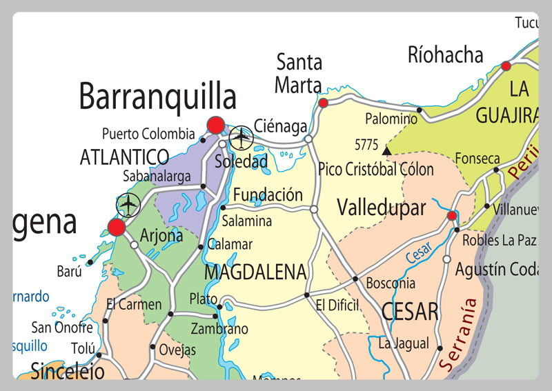 Colombia Political Map
