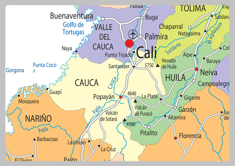 Colombia Political Map
