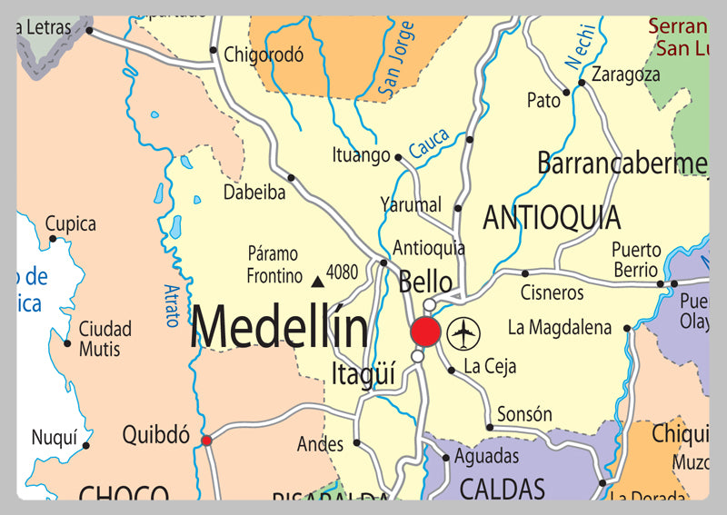 Colombia Political Map