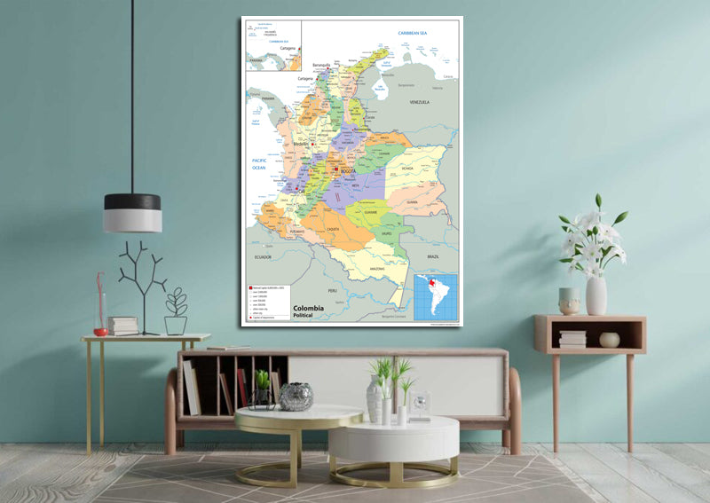 Colombia Political Map