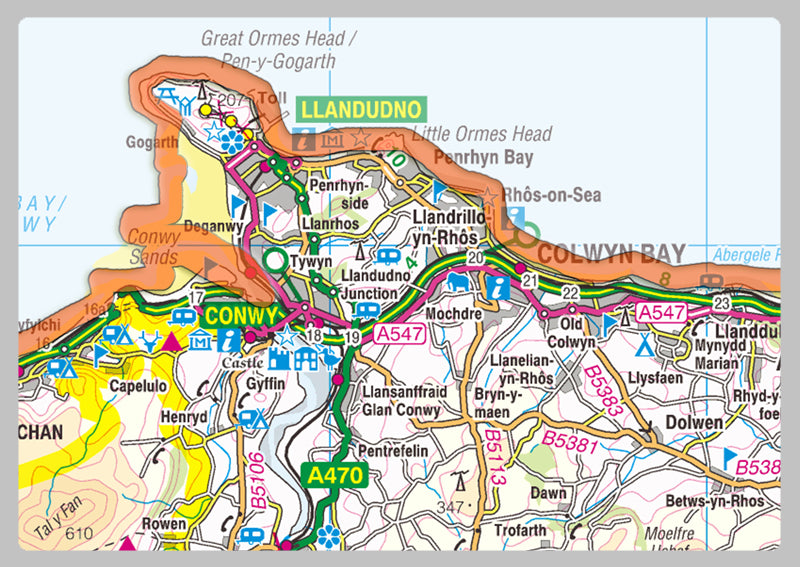 Conwy County Map