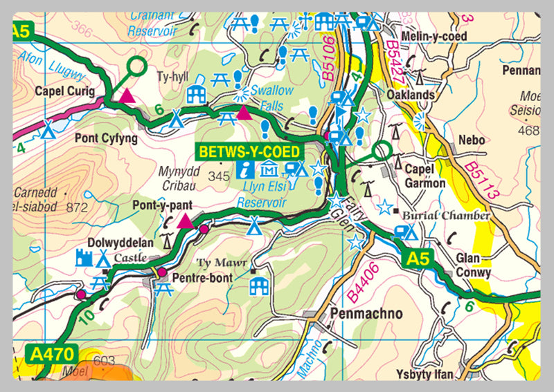 Conwy County Map