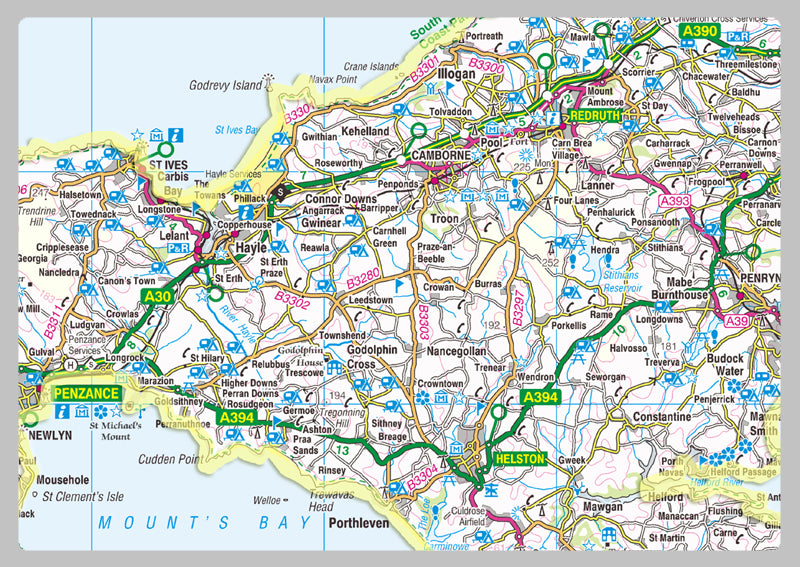 Cornwall County Map