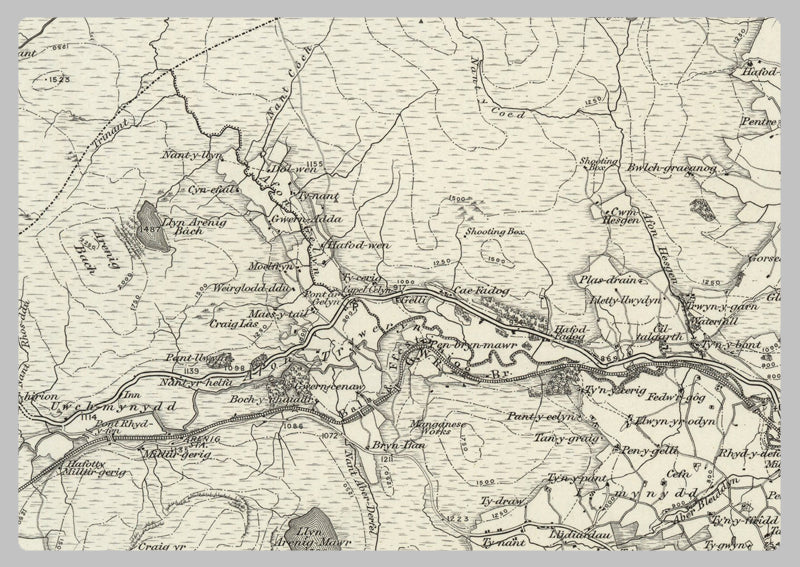 1890 Collection - Corwen (Denbigh) Ordnance Survey Map