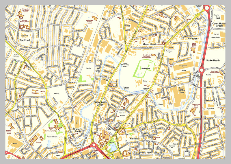 Coventry Street Map