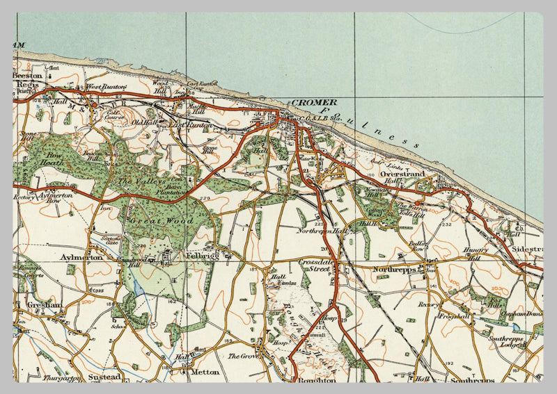 1920 Collection - Cromer Ordnance Survey Map