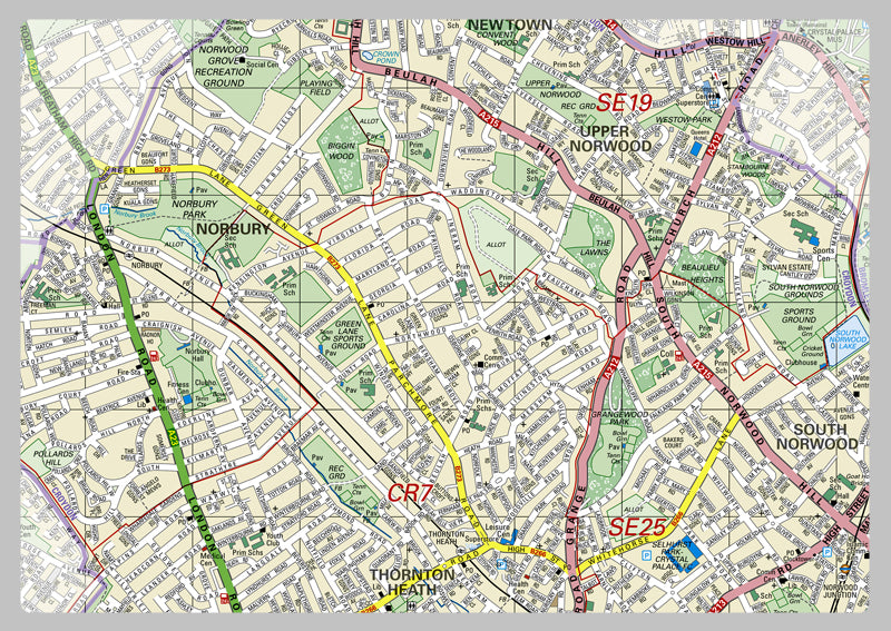 Croydon London Borough Map