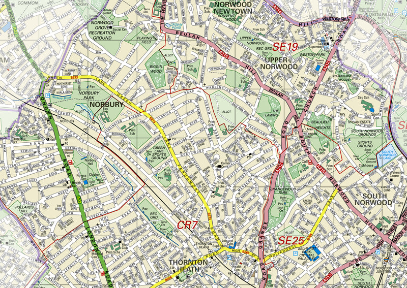 Croydon London Borough Map I Love Maps