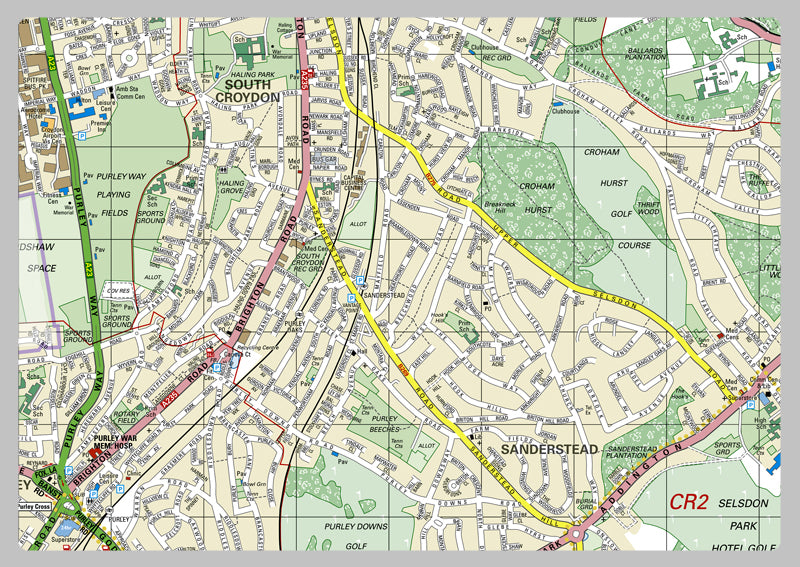 Croydon London Borough Map