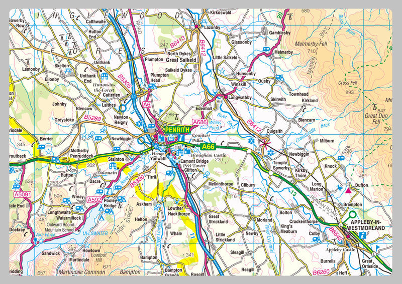 Cumbria County Map