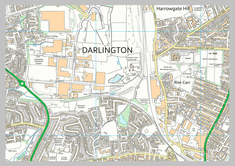 Darlington Street Map