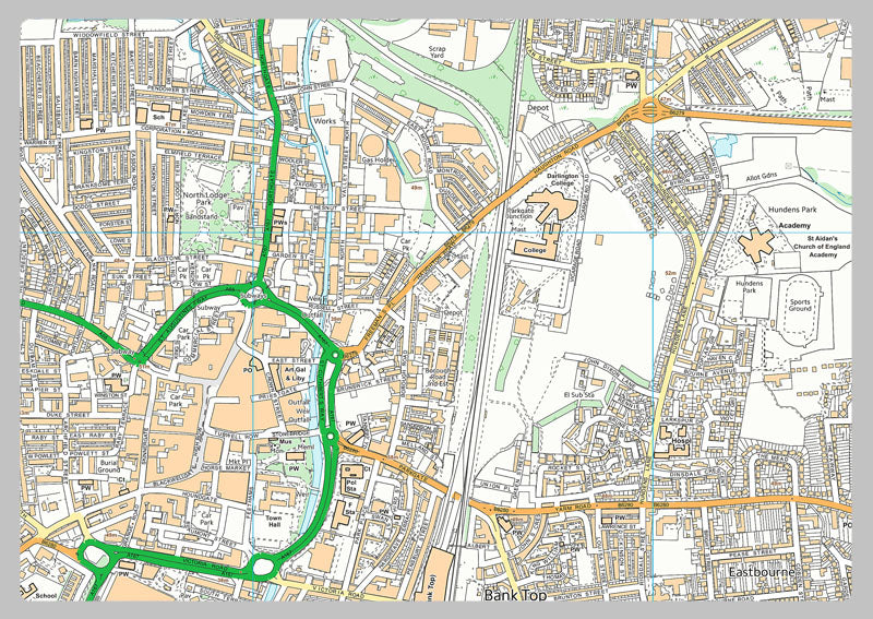 Darlington Street Map