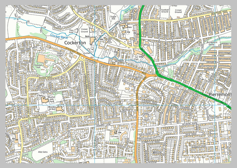 Darlington Street Map