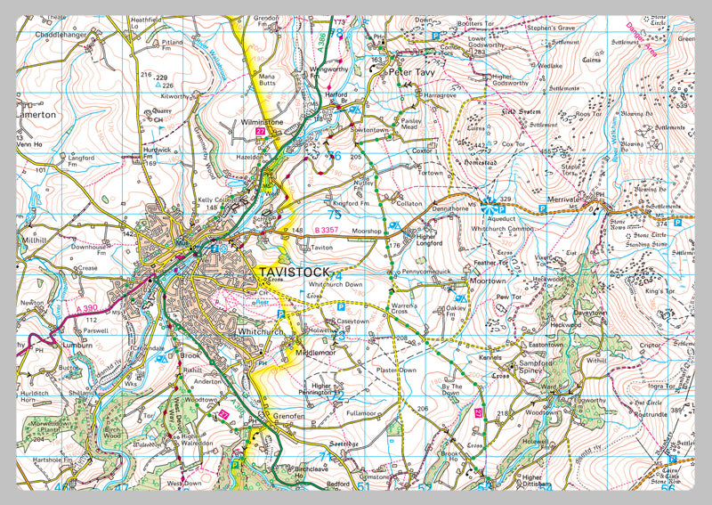 Dartmoor National Park Map