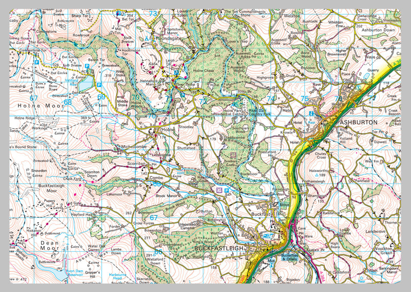 Dartmoor National Park Map