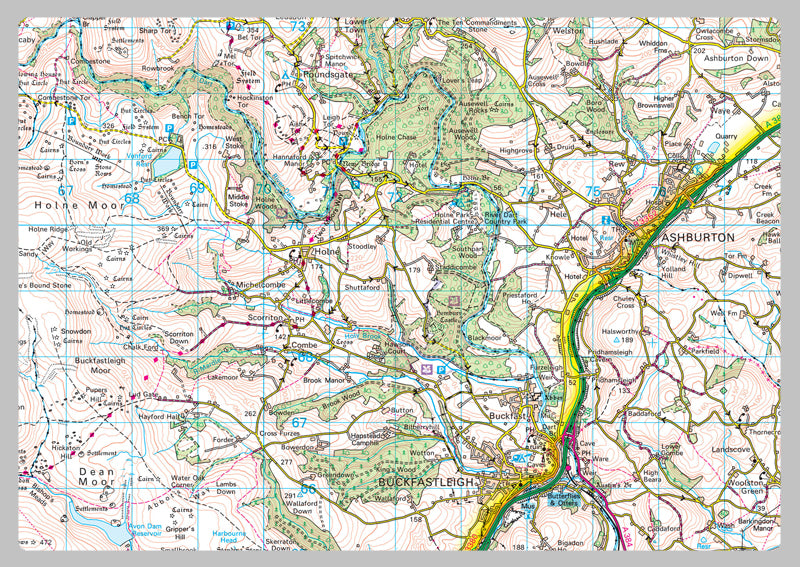 Dartmoor National Park Map