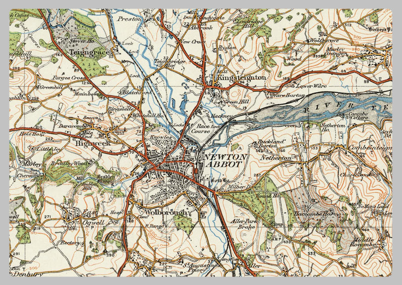 1920 Collection - Dartmoor & Exeter Ordnance Survey Map