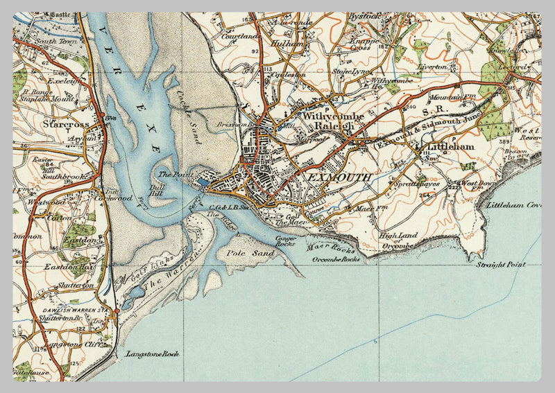 1920 Collection - Dartmoor & Exeter Ordnance Survey Map