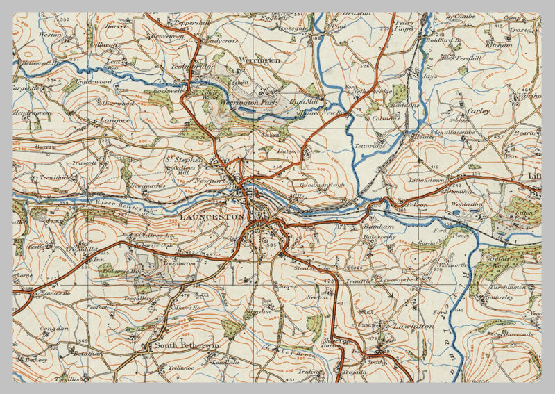 1920 Collection - Dartmoor, Travistock & Launceston Ordnance Survey Map