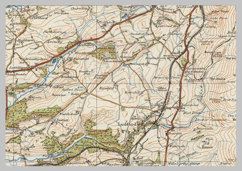 1920 Collection - Dartmoor, Travistock & Launceston Ordnance Survey Map